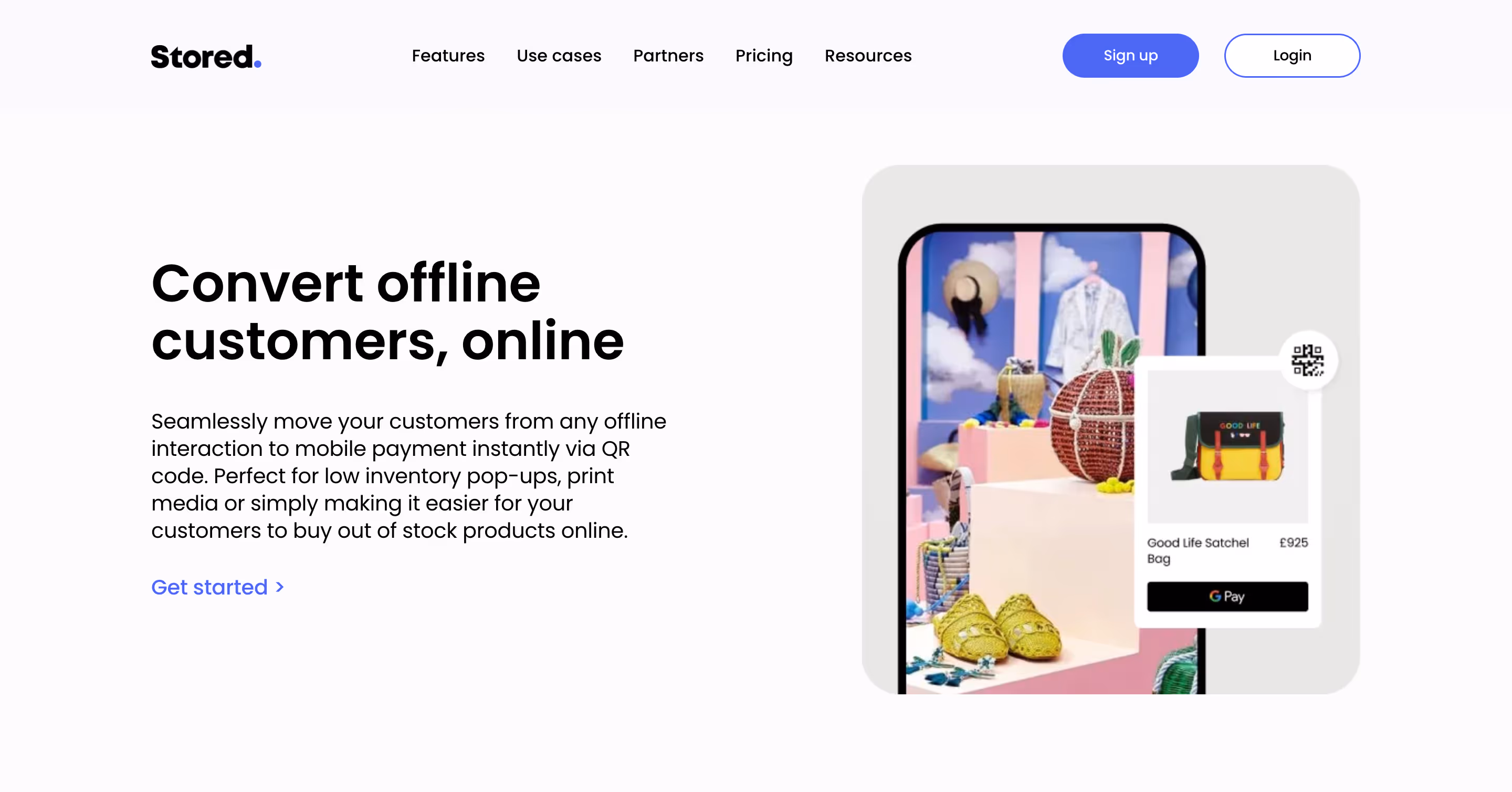 Stored homepage hero image displaying modern e-commerce fulfillment dashboard and logistics solutions for DTC brands.